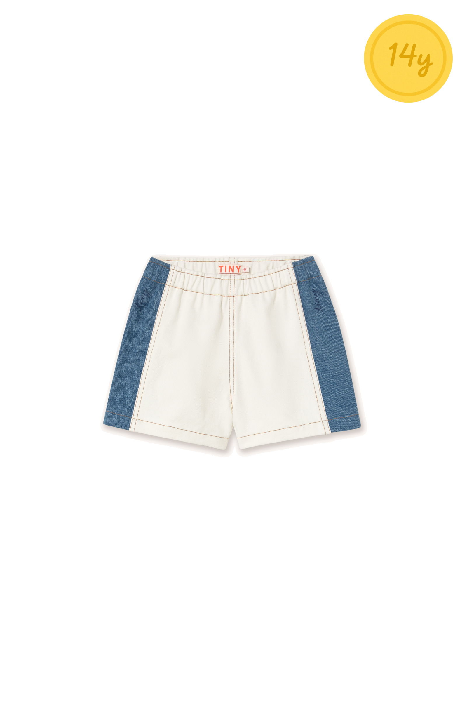 Tiny Cottons Color Block Denim Short