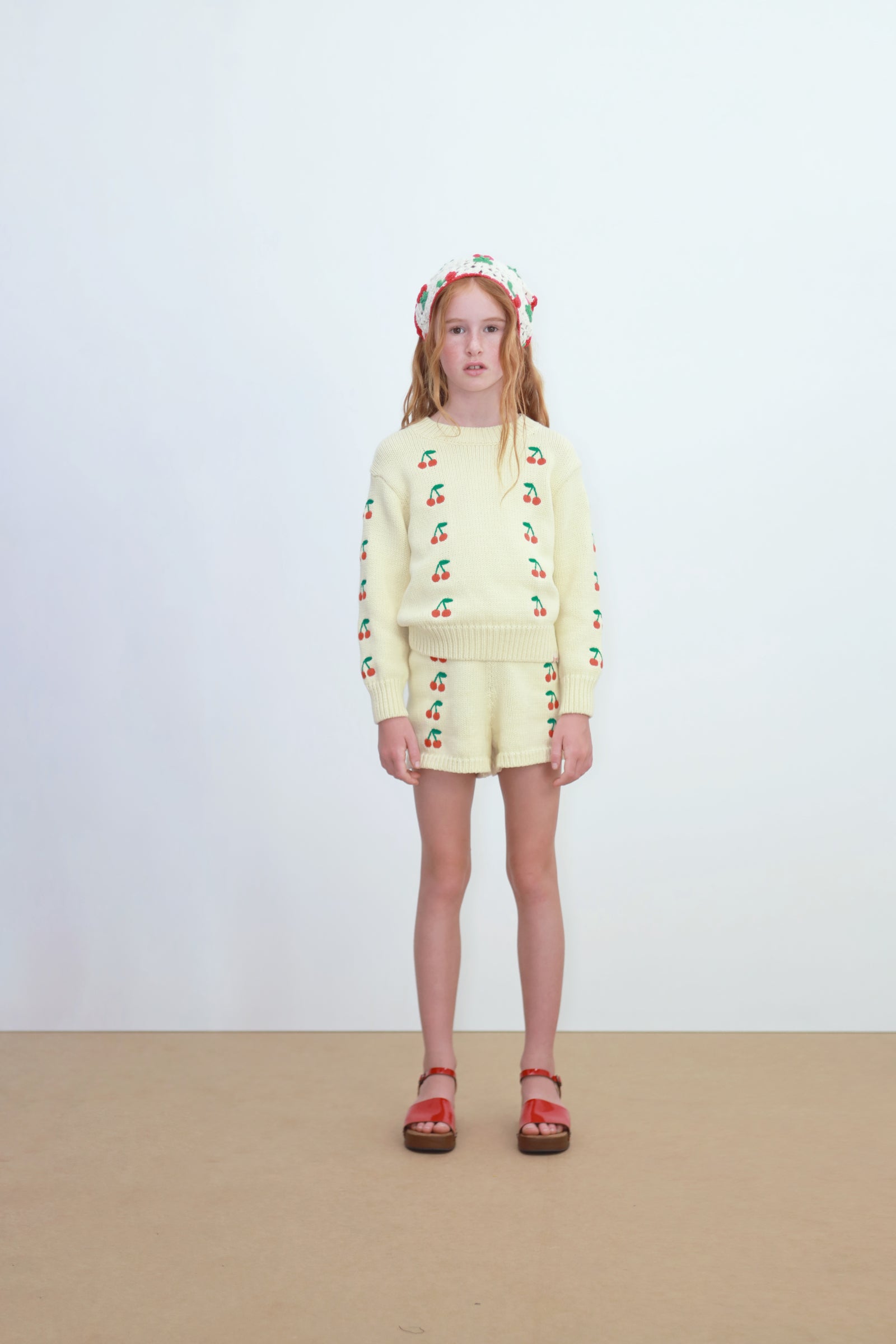 Tiny Cottons Mini Cherries Sweater