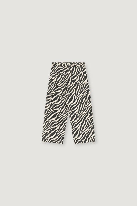 The New Society Dakota Trouser Zebra Print