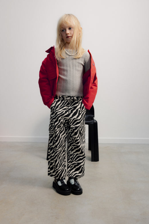 The New Society Dakota Trouser Zebra Print