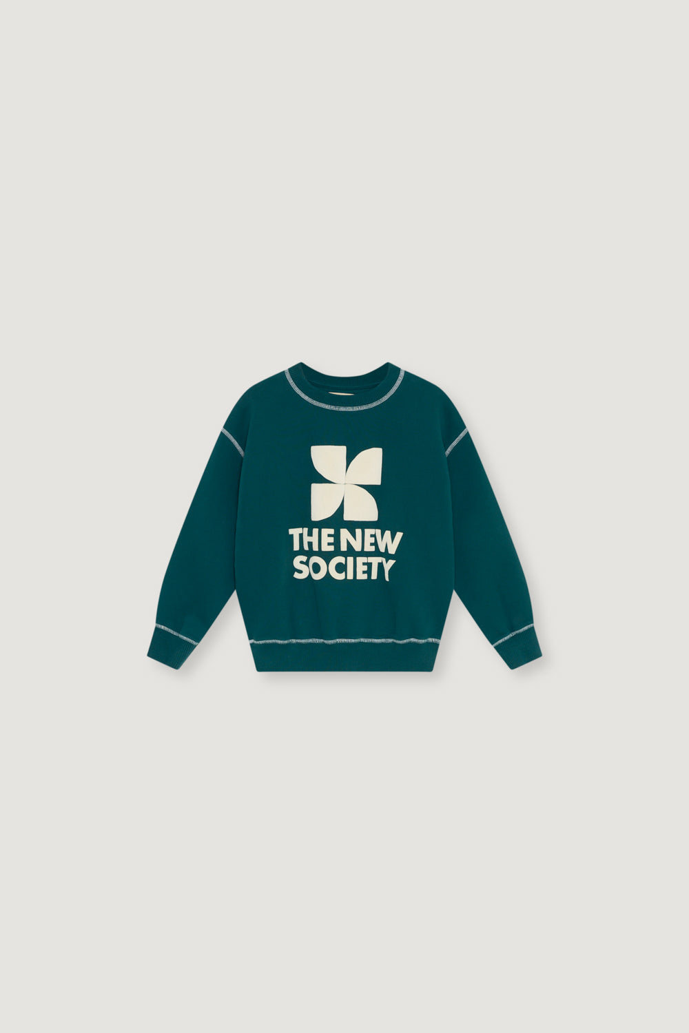 The New Society Logo Sweatshirt Dark Sea