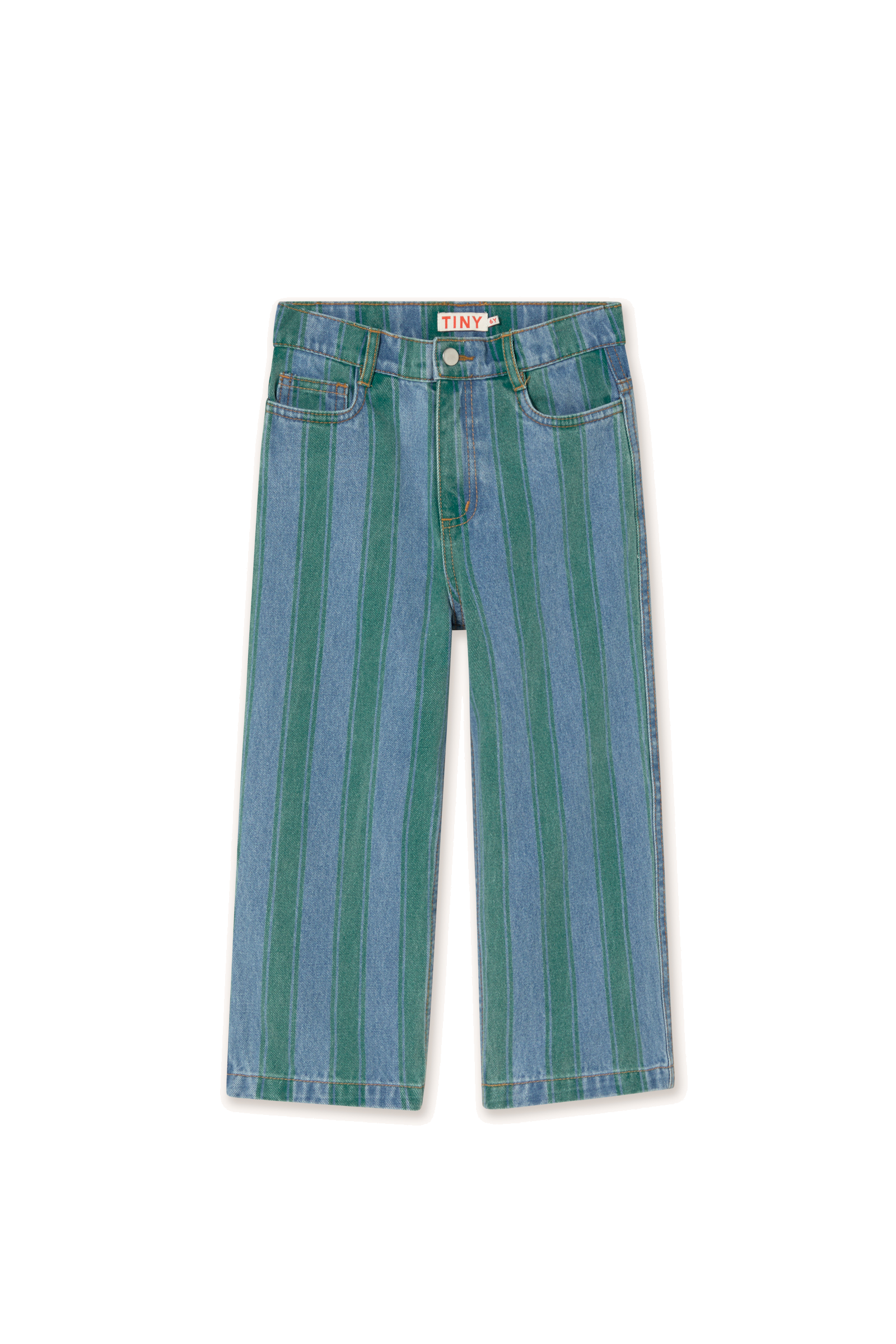 Tiny Cottons Retro Stripes Straight Denim Pants