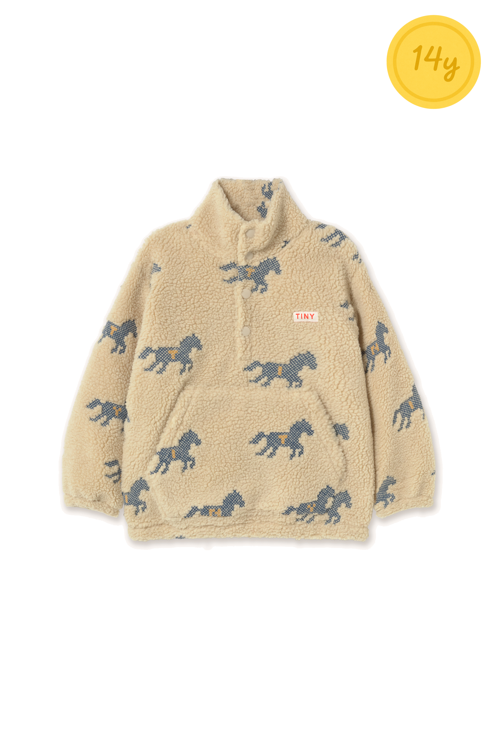 Tiny Cottons Horses Sherpa Sweatshirt