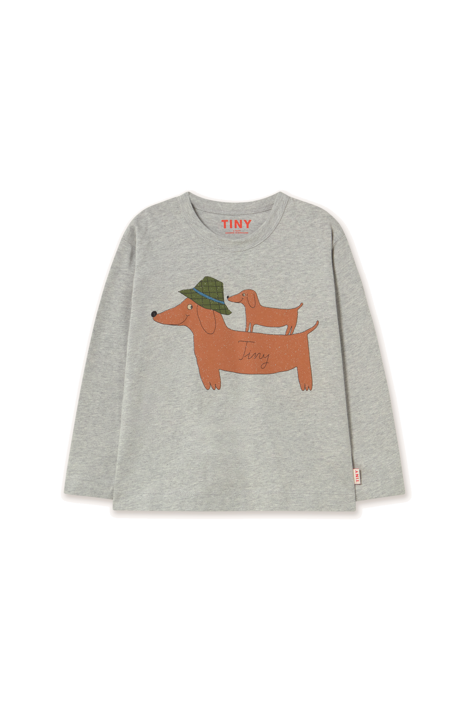 Tiny Cottons Two Dogs Graphic Sleeve Tee