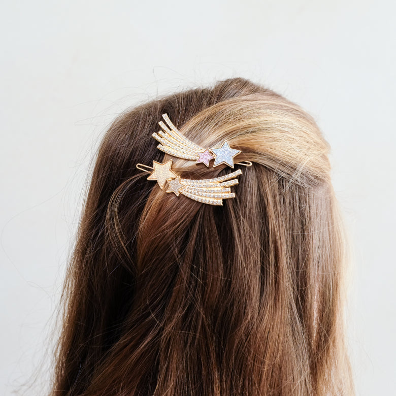 Mimi & Lula Dazzle Shoothing Star Snap Hair Clips