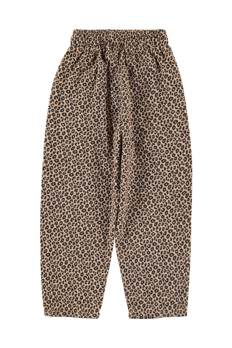 Piupiuchick Unisex Trousers Brown W/ Animal Print