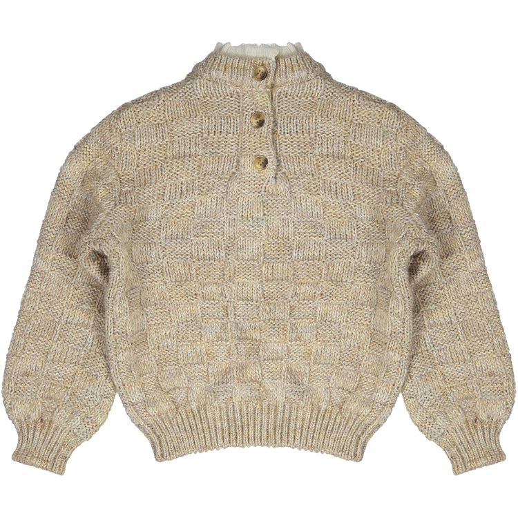 Baje Studio Velan Trui Sand Melange Multi col.
