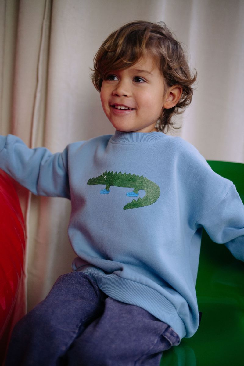 Daily Brat Croco in Crocs Sweater For Ever Blue Boys