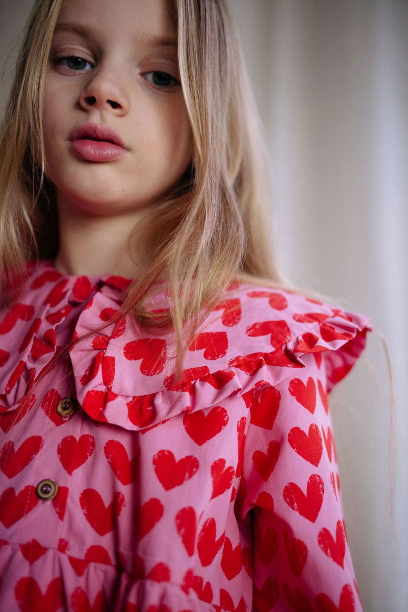 Daily Brat Adore Dress Rosy Rebel Girls