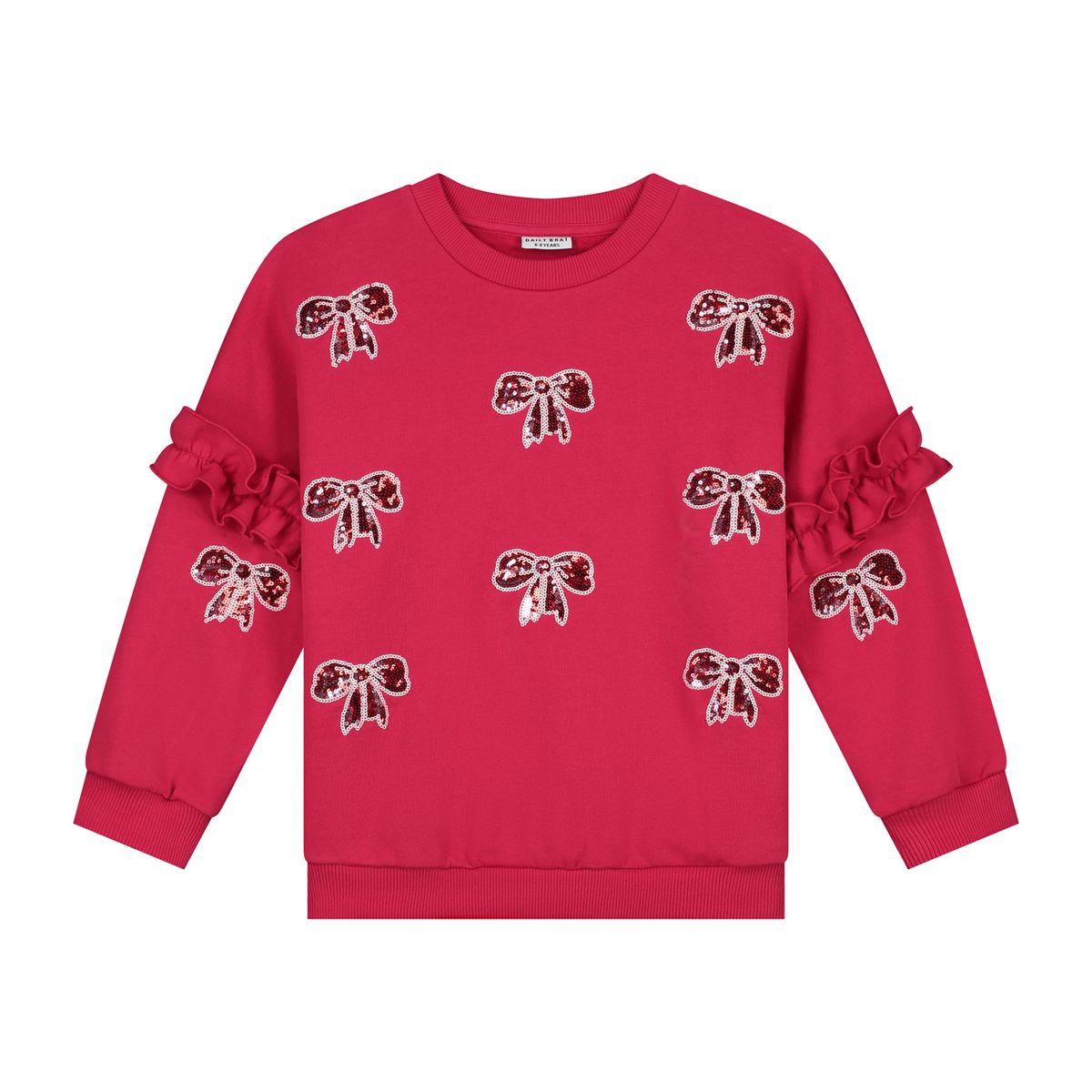 Daily Brat Shimmer Bow Sweater Love Potion Girls
