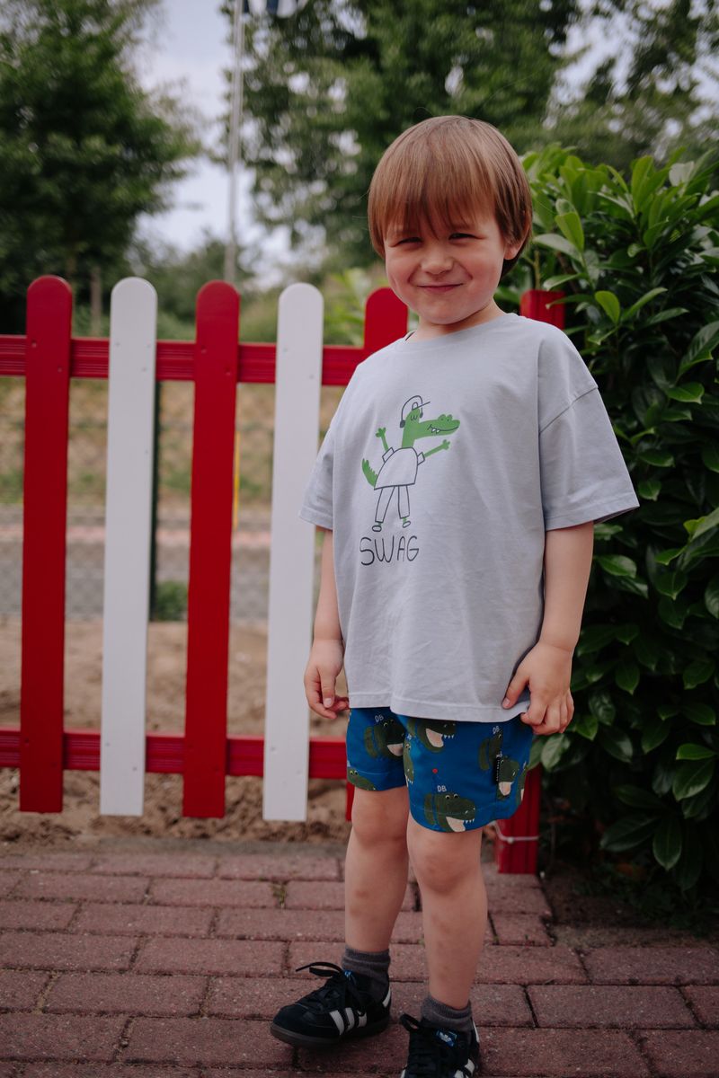 Daily Brat Daffy Dino Swimshort Dark Blue