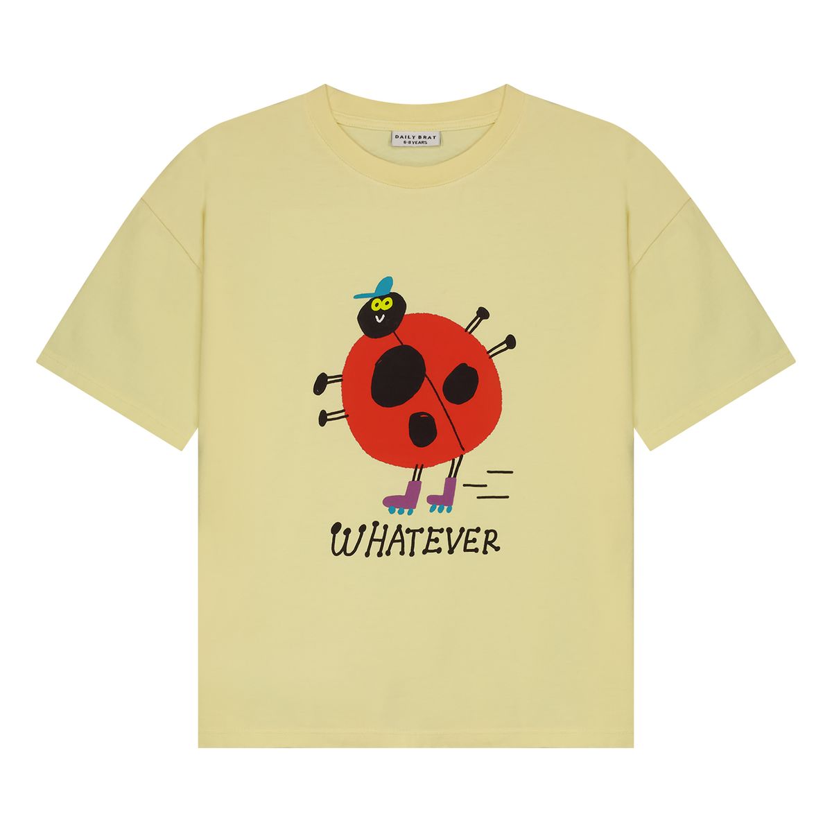 Daily Brat What Ever T-shirt Pale Banana