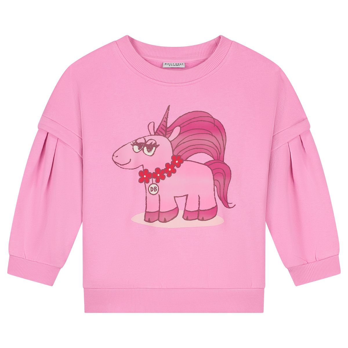 Daily Brat Sassy Unicorn Sweater Pink