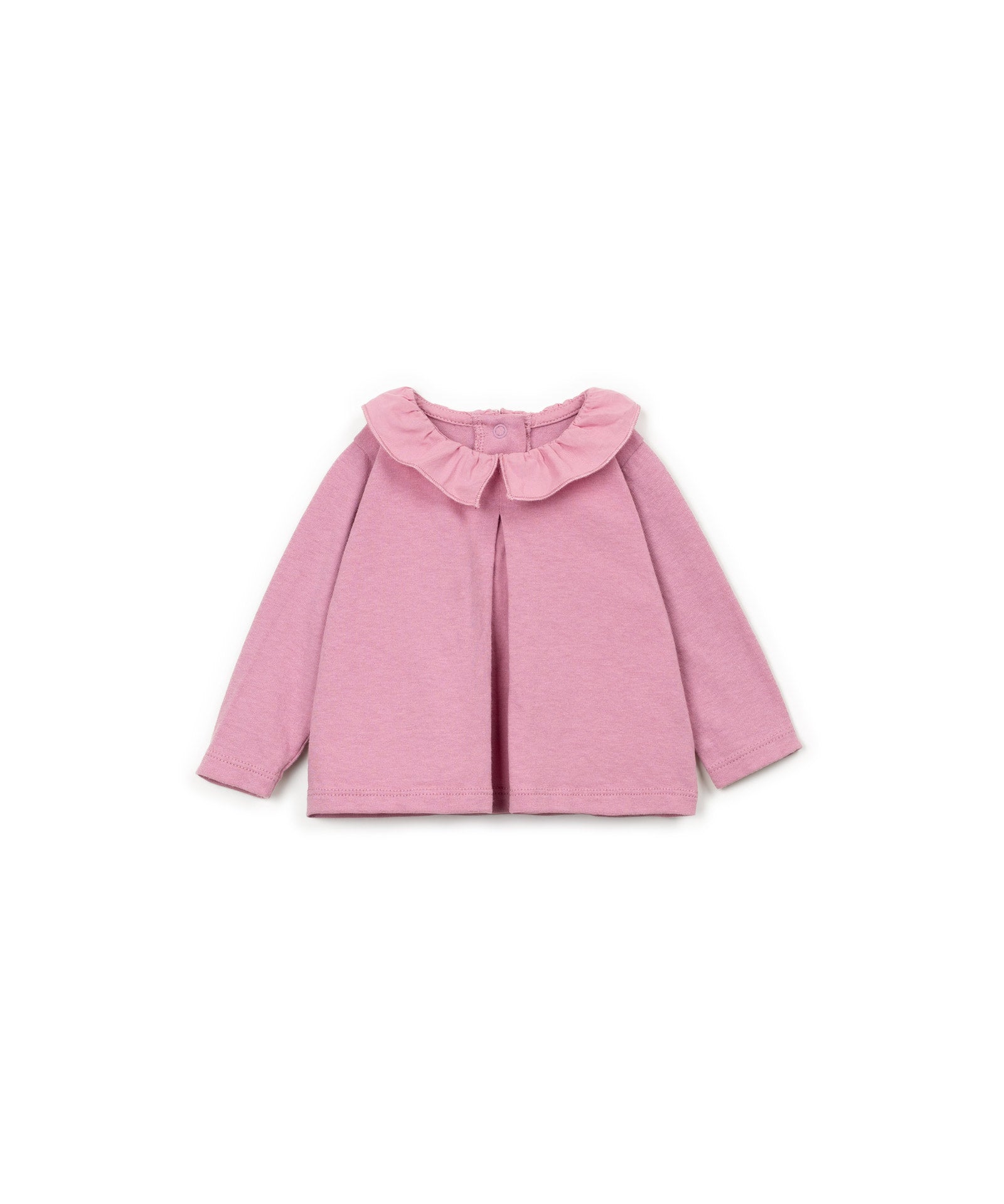 Play Up Jersey LS T-shirt Met Kraag Roze