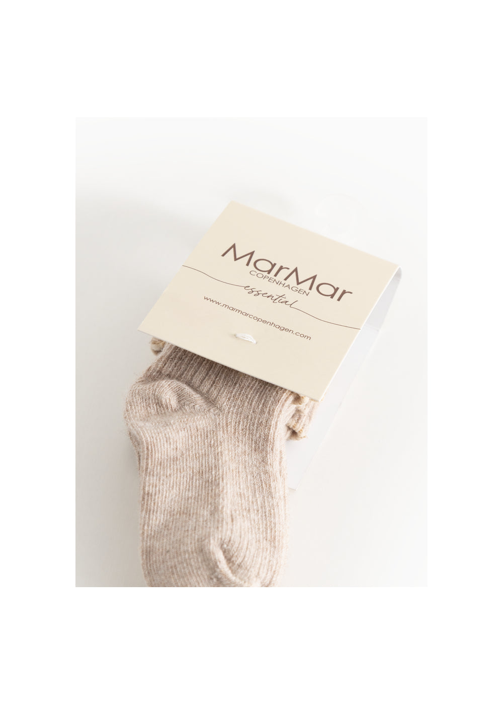 MarMar Copenhagen Socks 2-pack Light Beige Melange