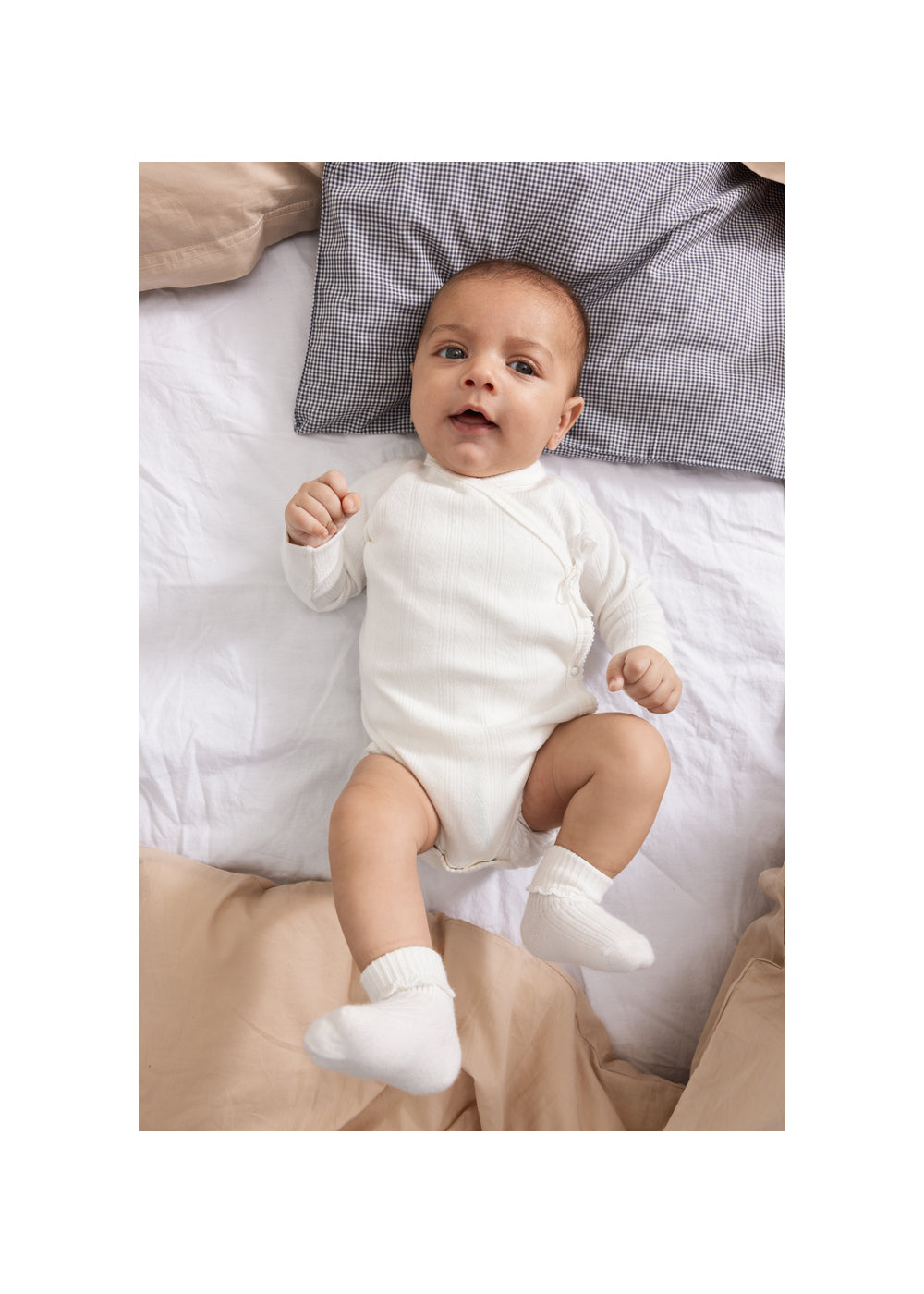 MarMar Copenhagen Newborn Socks Scallop 2-pack Gentle White