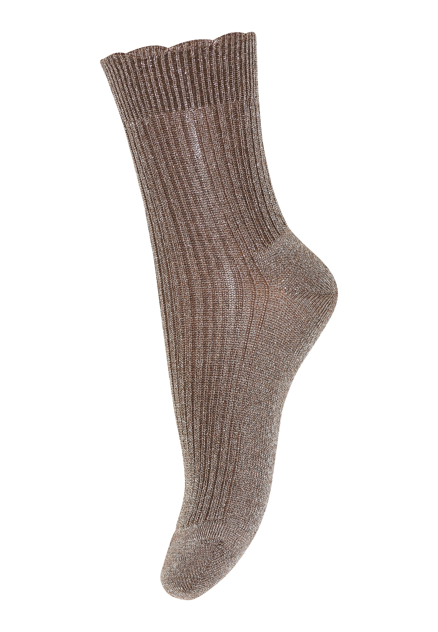 MP Denmark Celosia Glitter Sokken Brown Sienna