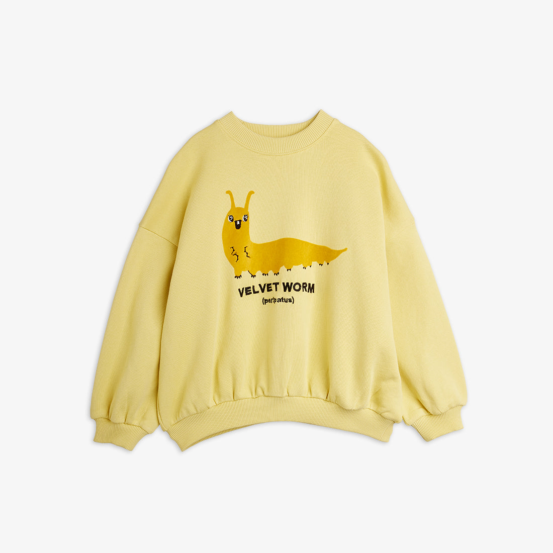 Mini Rodini Velvet Worm Sp Worm Sweatshirt Yellow