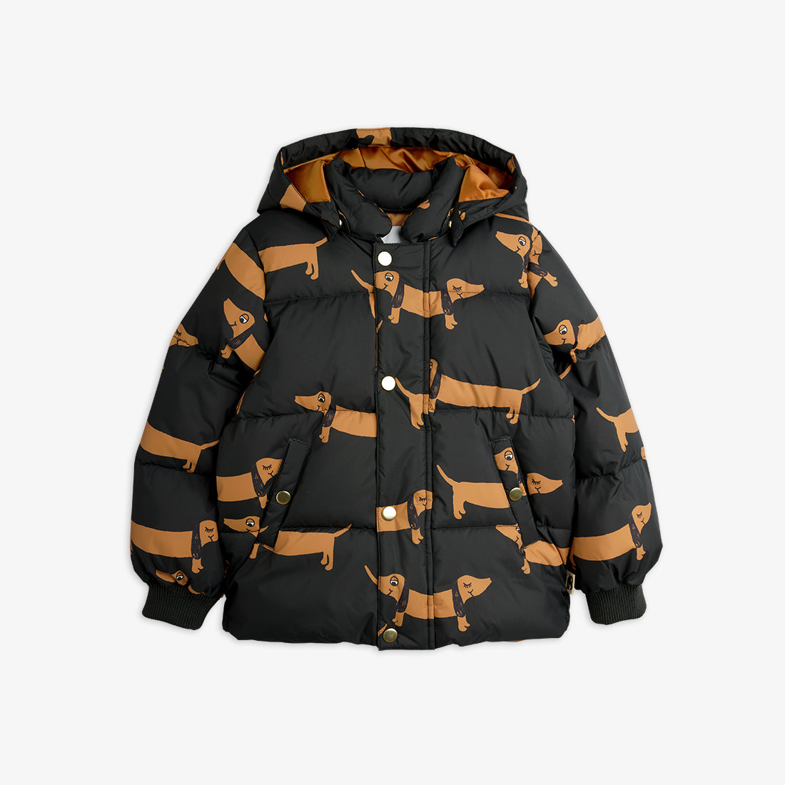 Mini Rodini Dog Aop Hooded Puffer