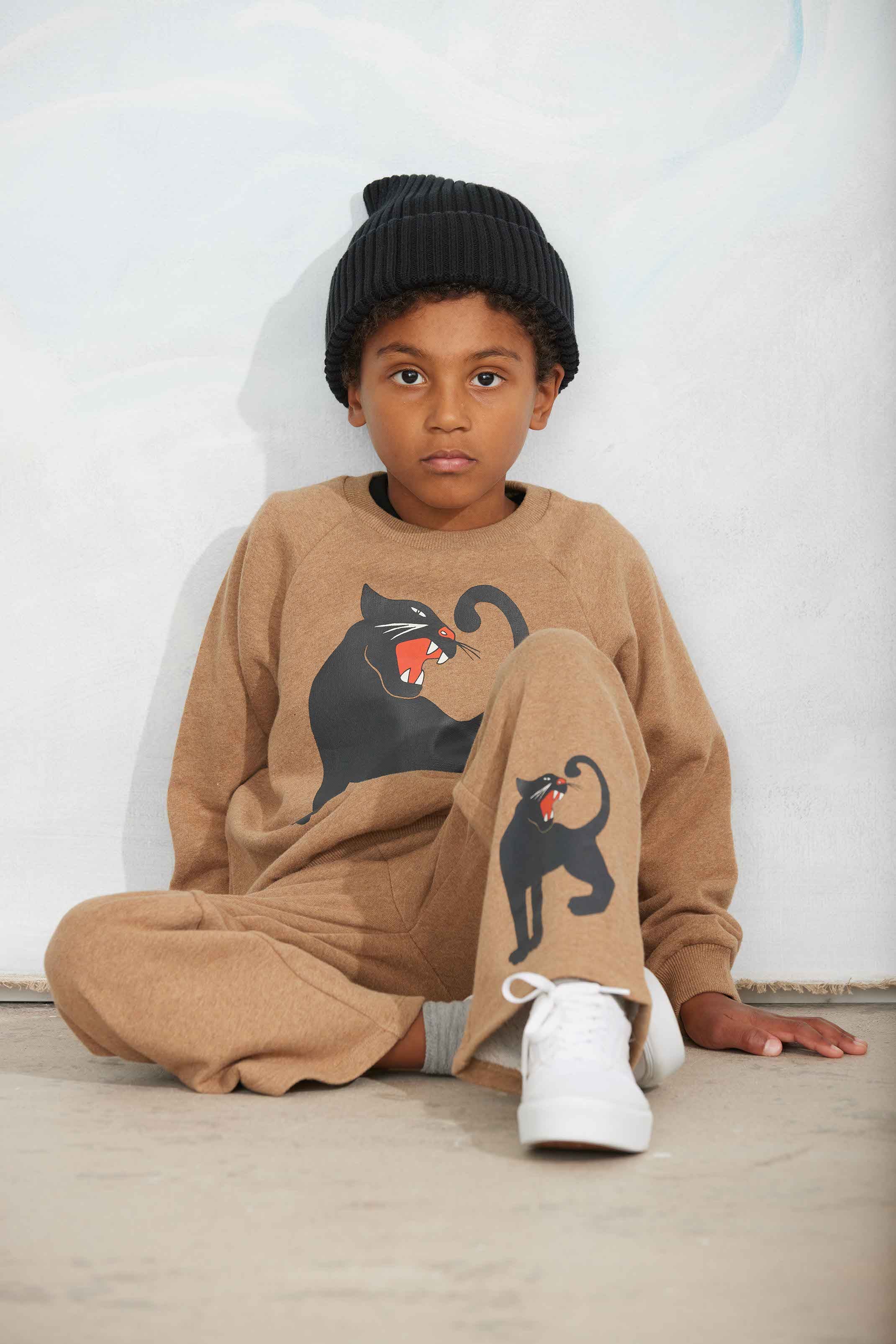 Mini Rodini Panther Sp Melange Sweatshirt