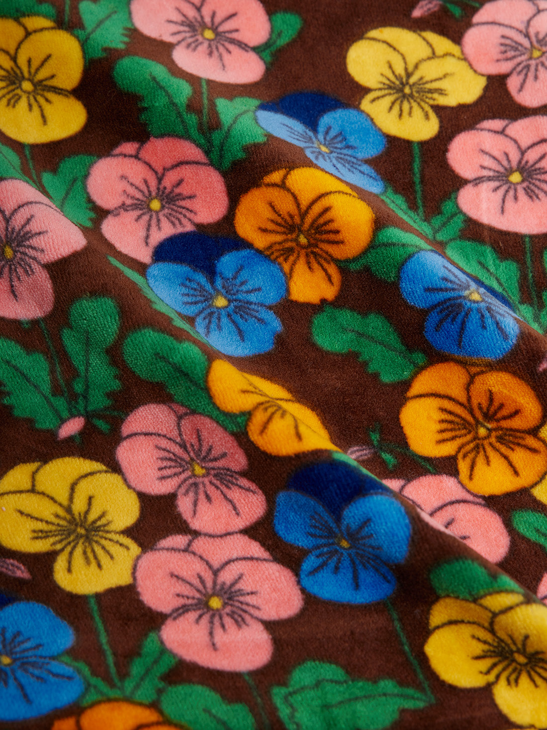 Mini Rodini Violas Aop Velour Dress