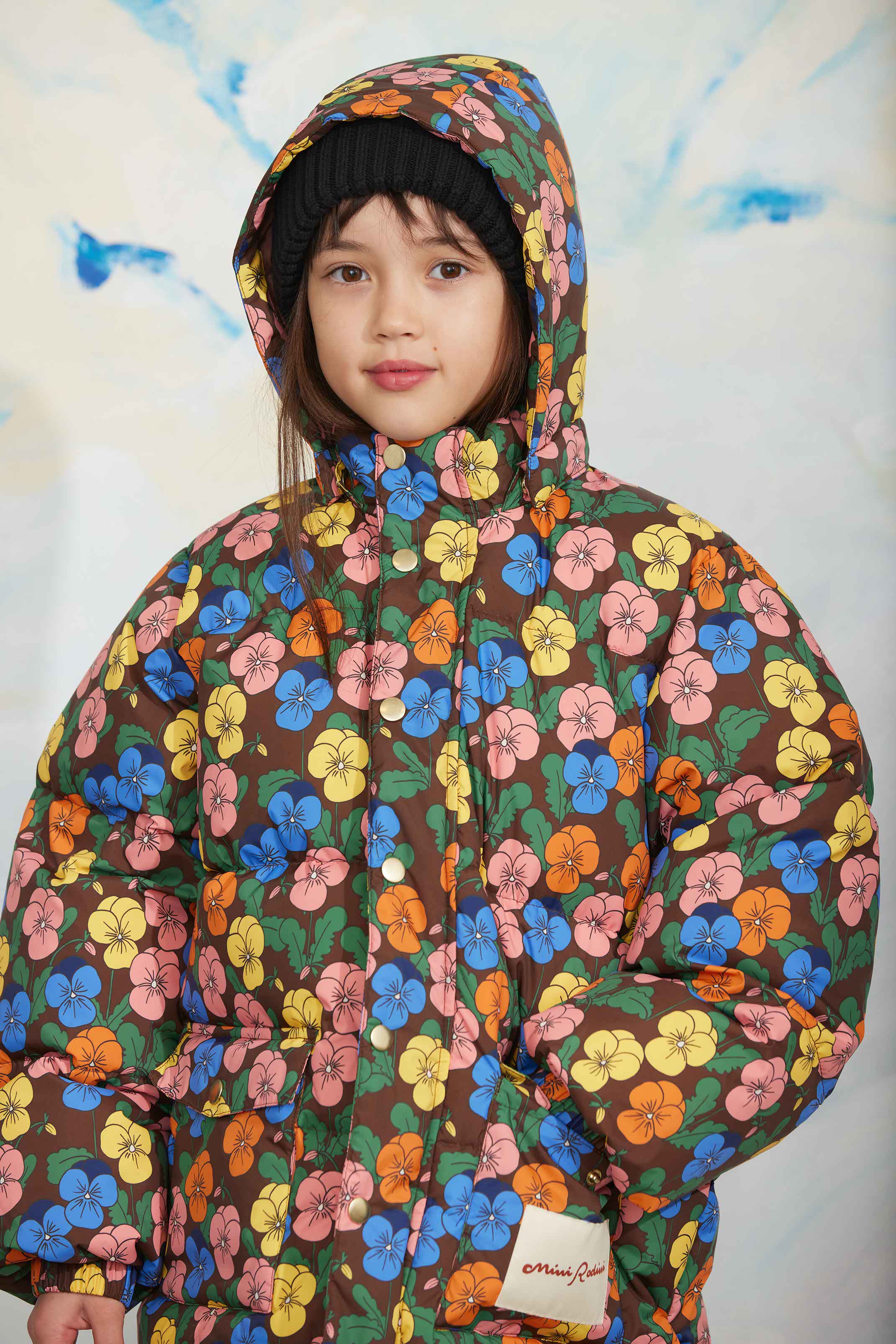 Mini Rodini Violas Aop Heavy Puffer