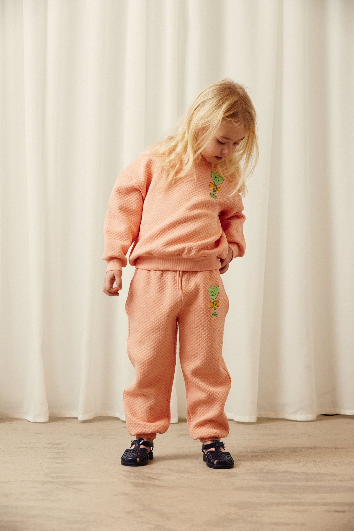 Mini Rodini Trophy Emb Quilted Sweatpants