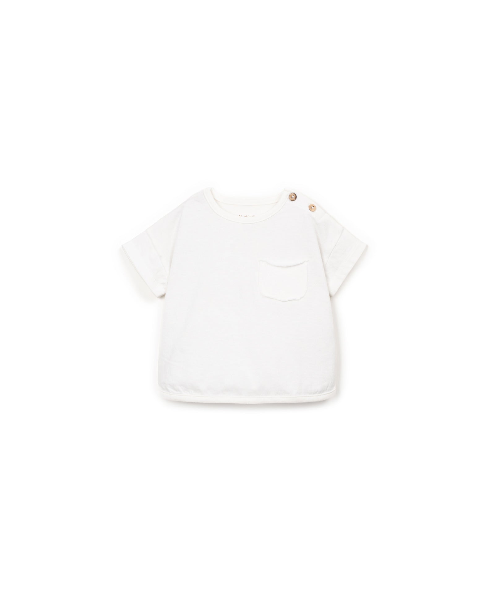 Play Up Jersey Baby T-shirt wit met zakje