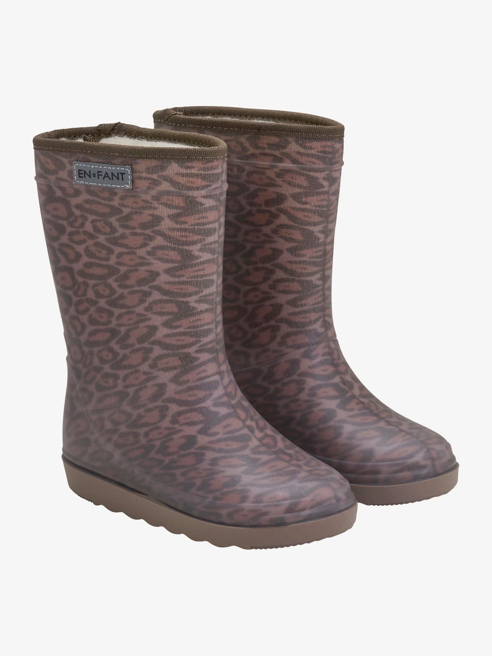 EnFant Thermo Boots Leopard Print Pine Bark