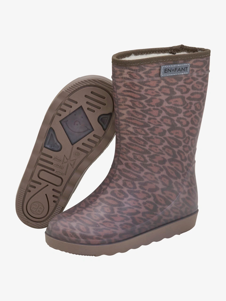 EnFant Thermo Boots Leopard Print Pine Bark