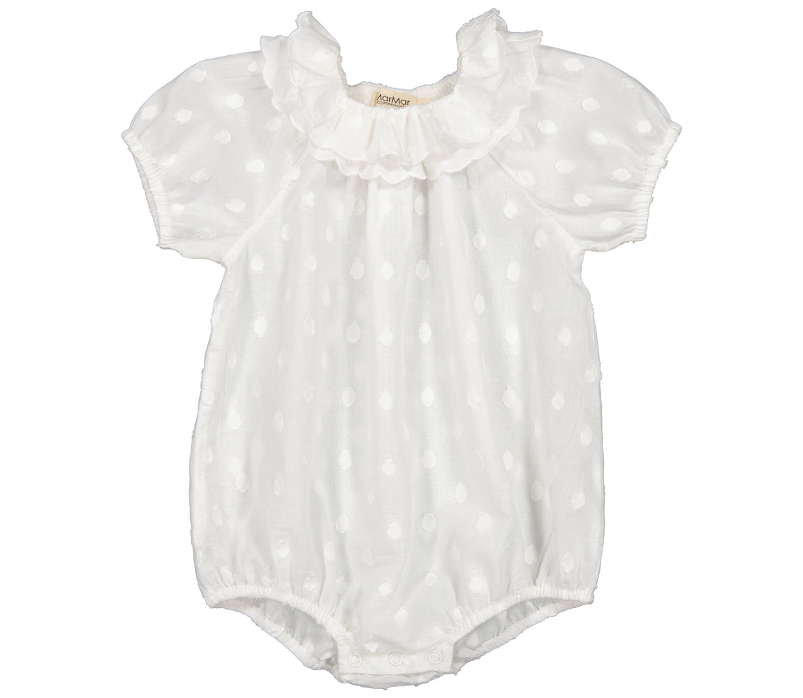 MarMar Copenhagen Rosetta Dobby Dots Romper Baby