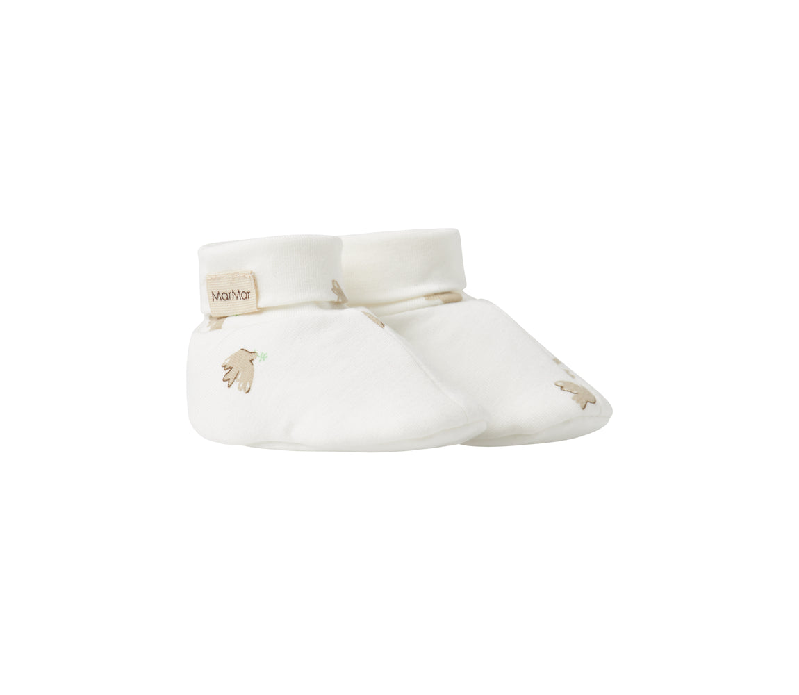 MarMar Copenhagen Baby Booties Smooth Print Peace