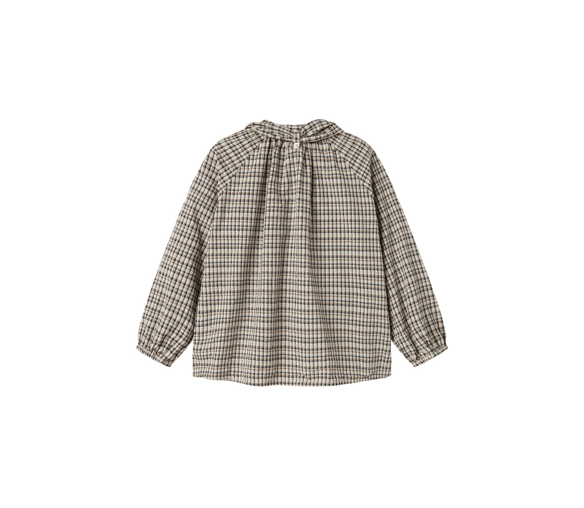 MarMar Copenhagen Takari Scarf Seersucker Check Top