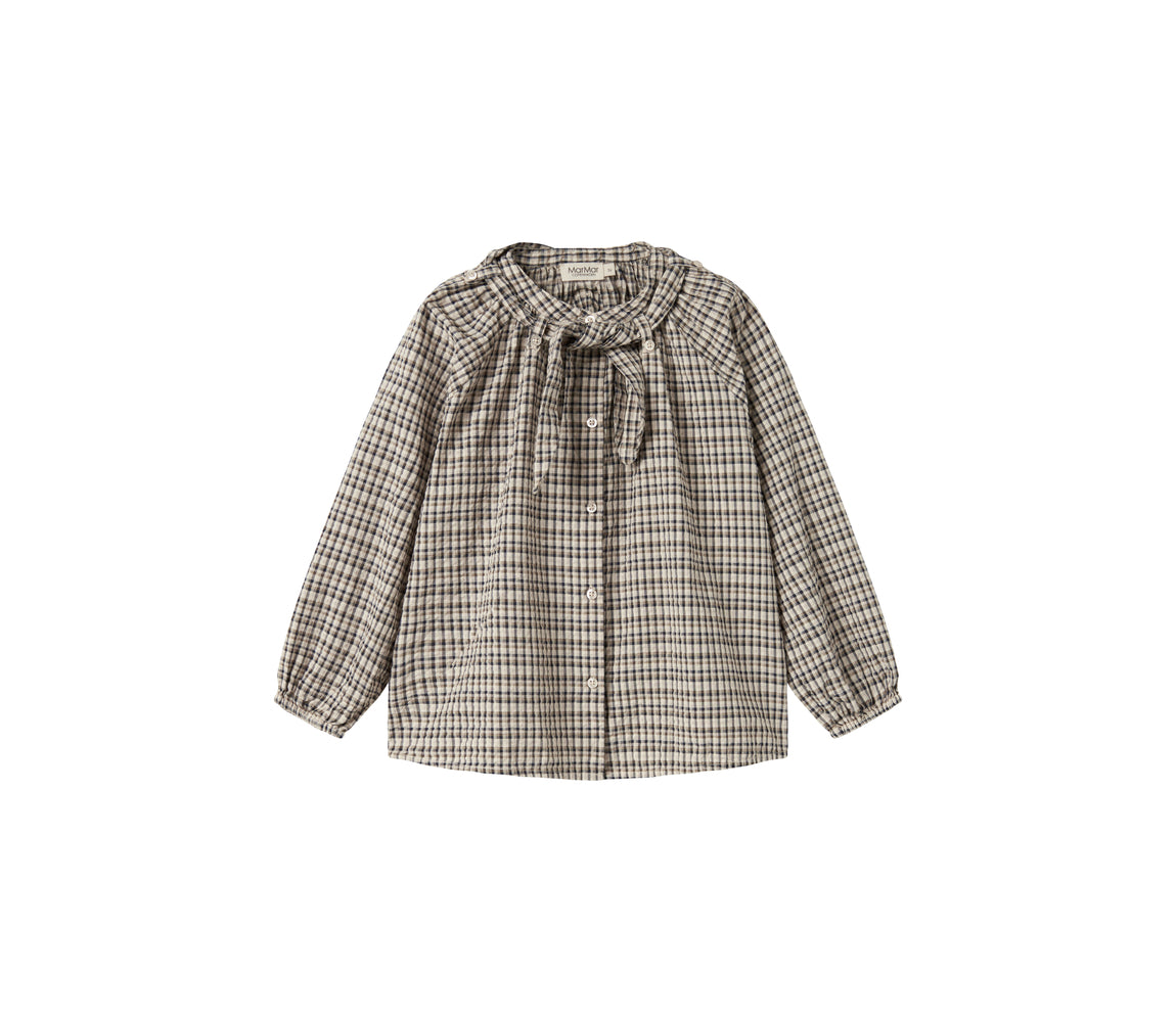 MarMar Copenhagen Takari Scarf Seersucker Check Top