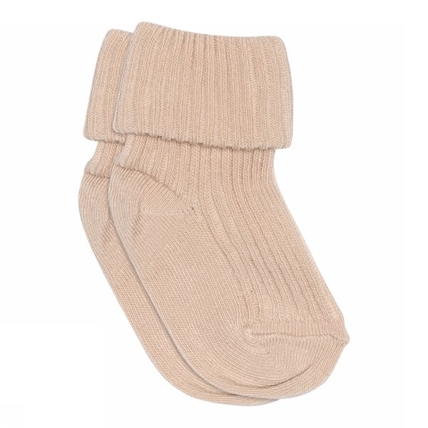 MP Denmark Cotton Rib Baby Sokken Rose Dust 853