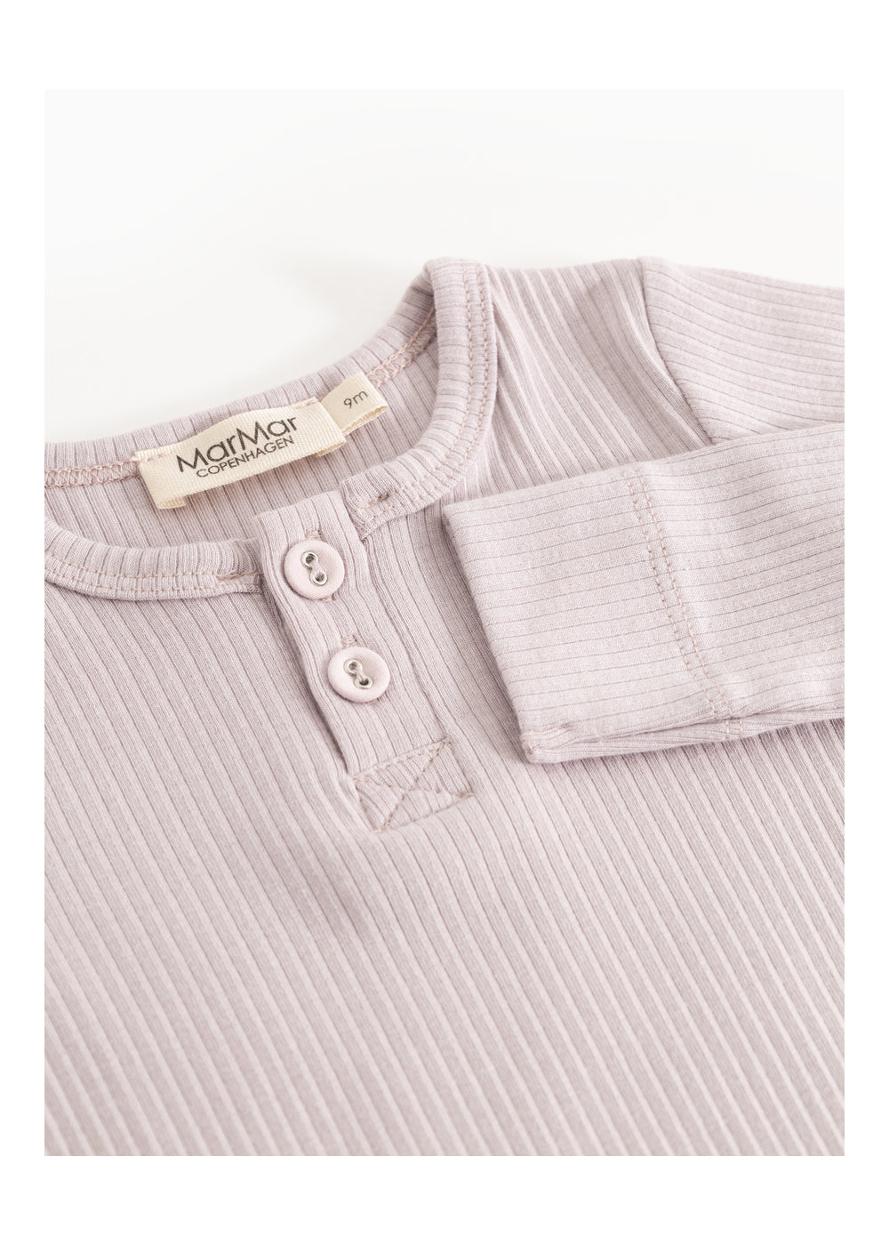 MarMar Copenhagen Plain Baby Romper Cloud Gray