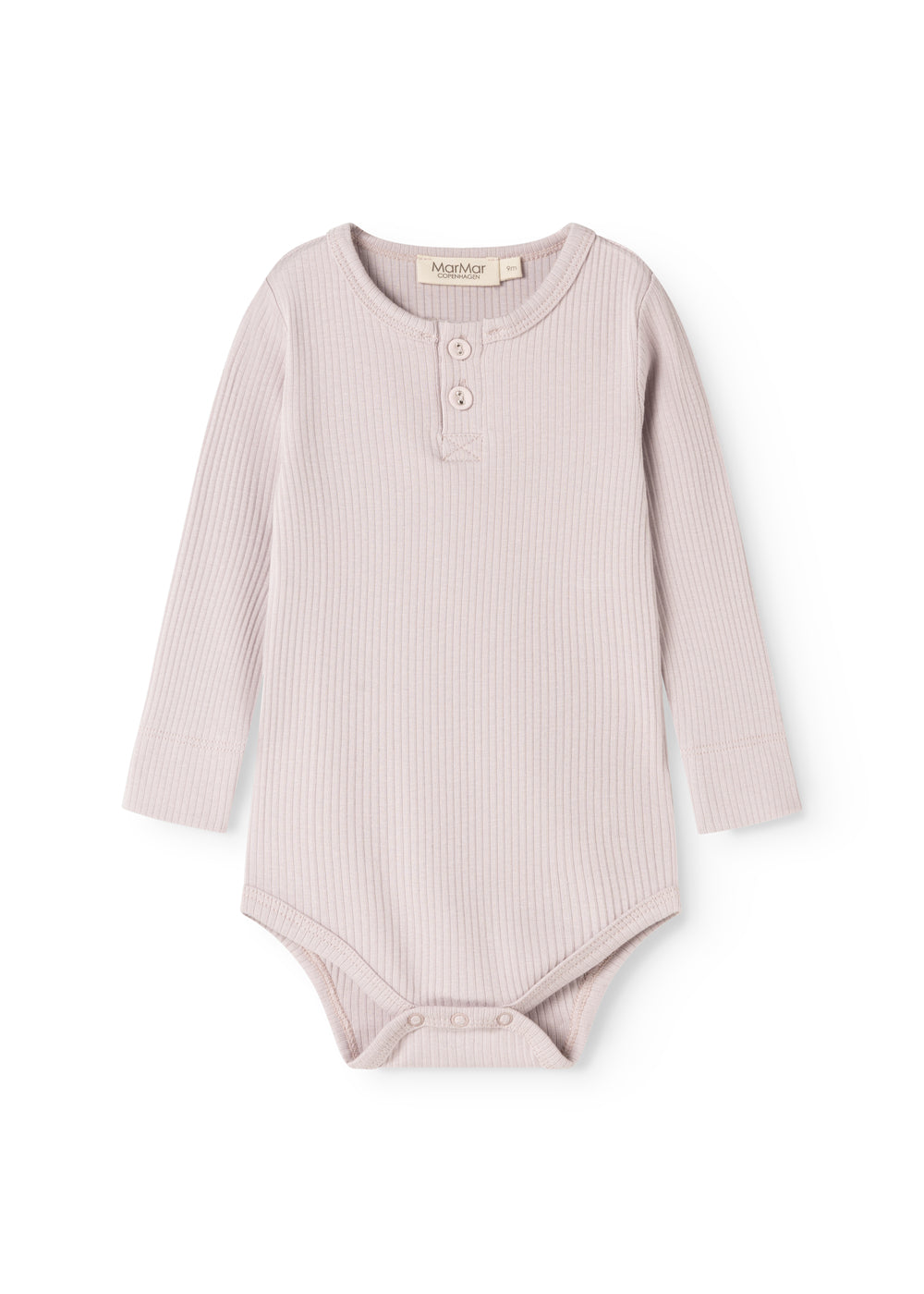 MarMar Copenhagen Plain Baby Romper Cloud Gray