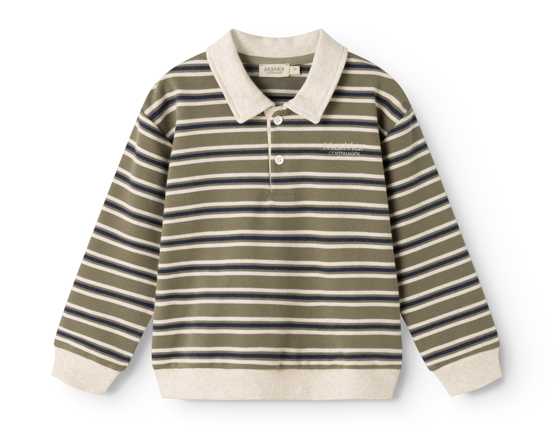 MarMar Copenhagen Thanos Polo Seaweed Stripe