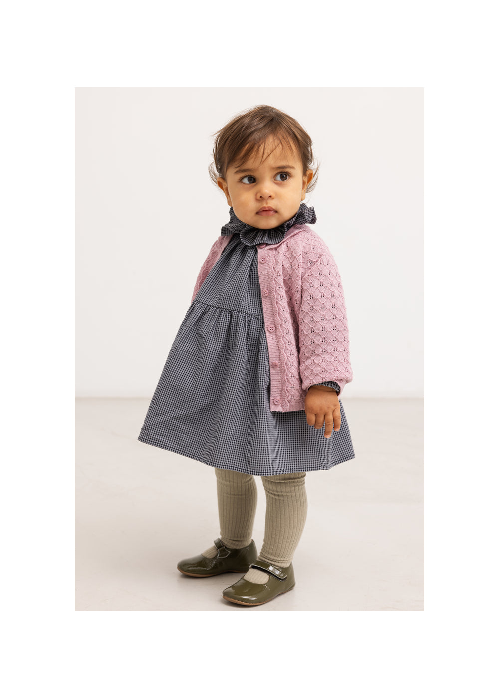 MarMar Copenhagen Baby Dawson Frill Dress Blue Check