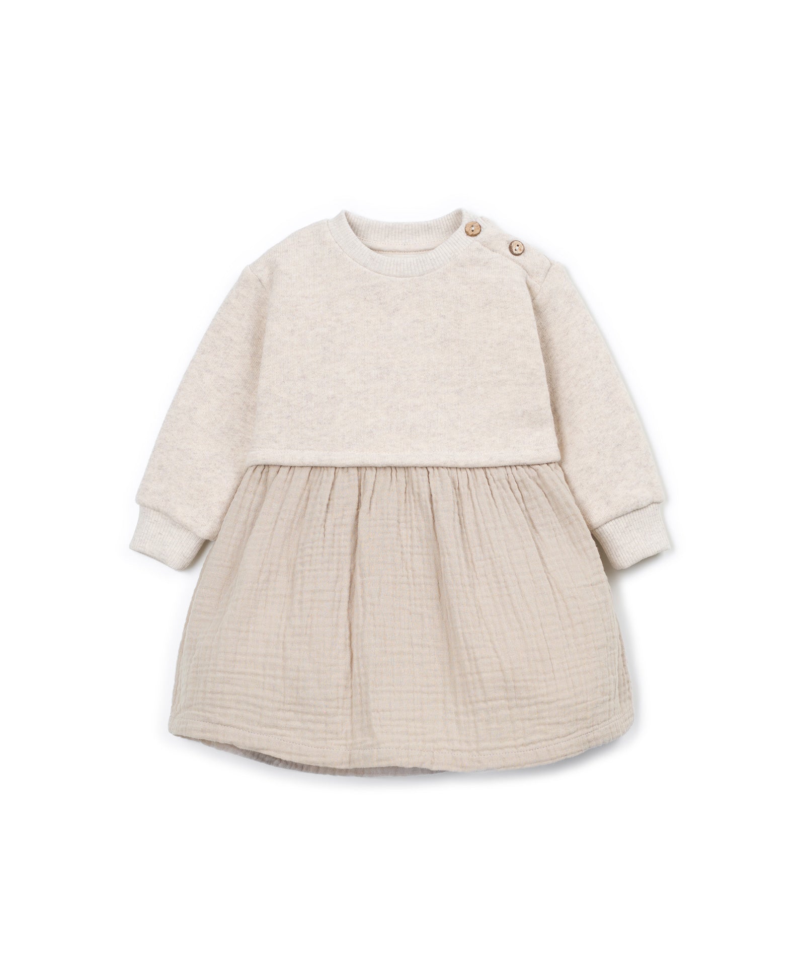 Play Up Baby Girls  Fleece Dress Beige