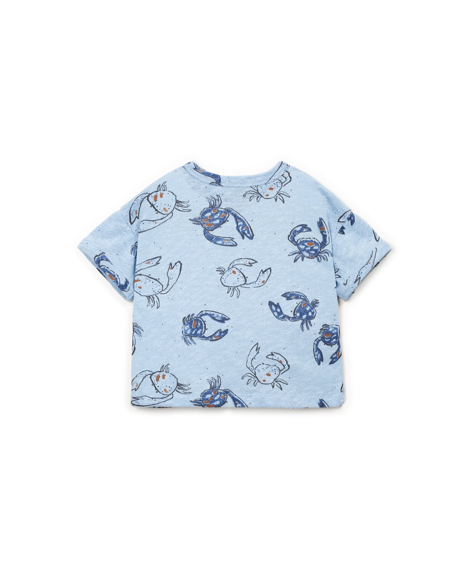 Play Up Printed Crabs Flamé Jersey T-shirt Blauw
