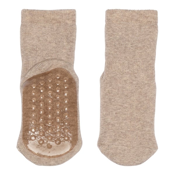 MP Denmark Anti-Slip Sokken Light Brown Melange