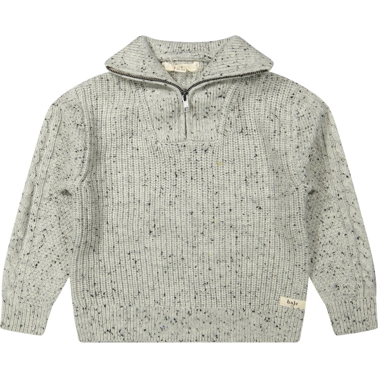 Baje Studio Lenn Trui Grey Steel Multi Color