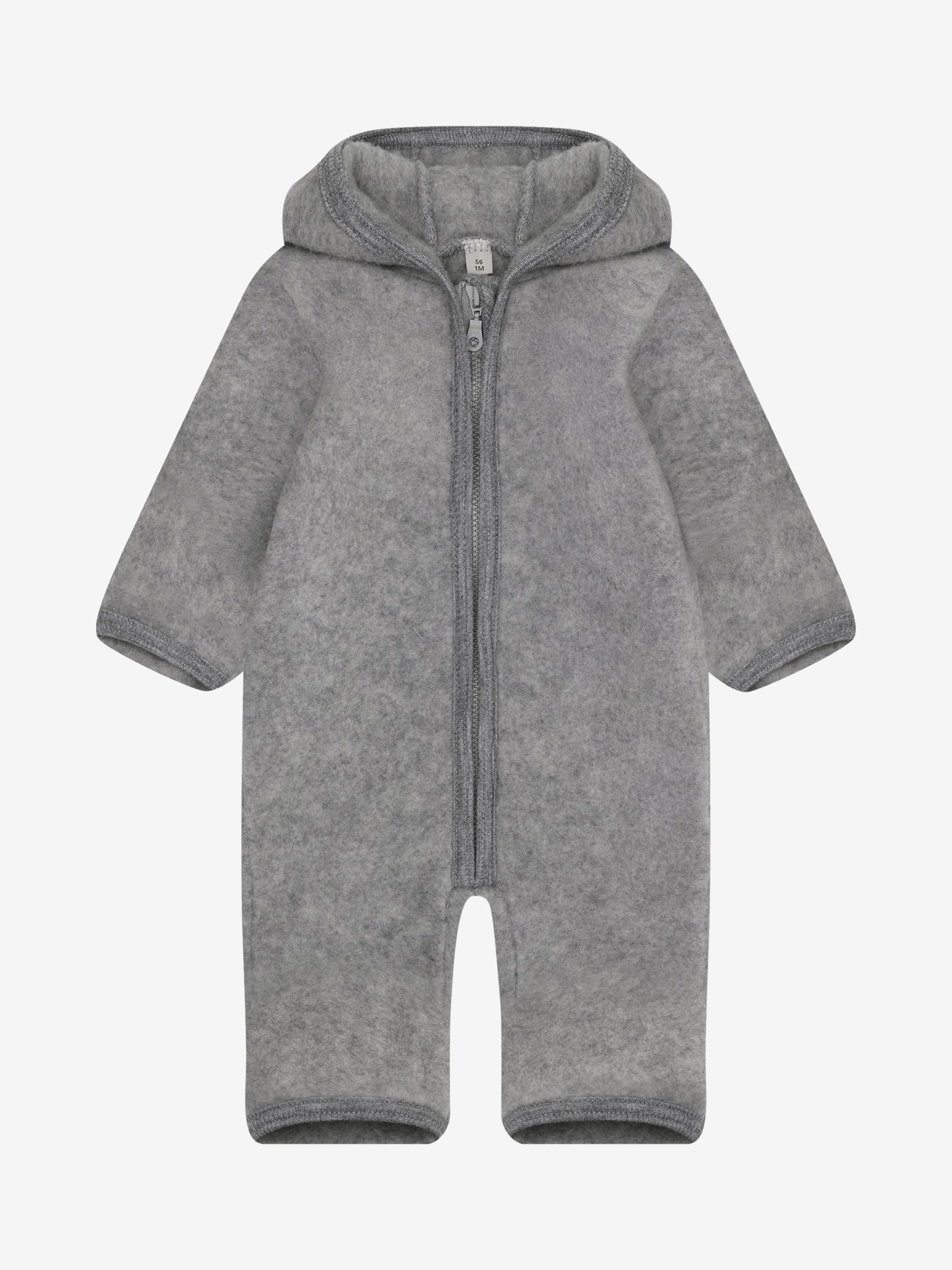 HUTTELiHUT Pram Suit Wol Fleece Grey Melange