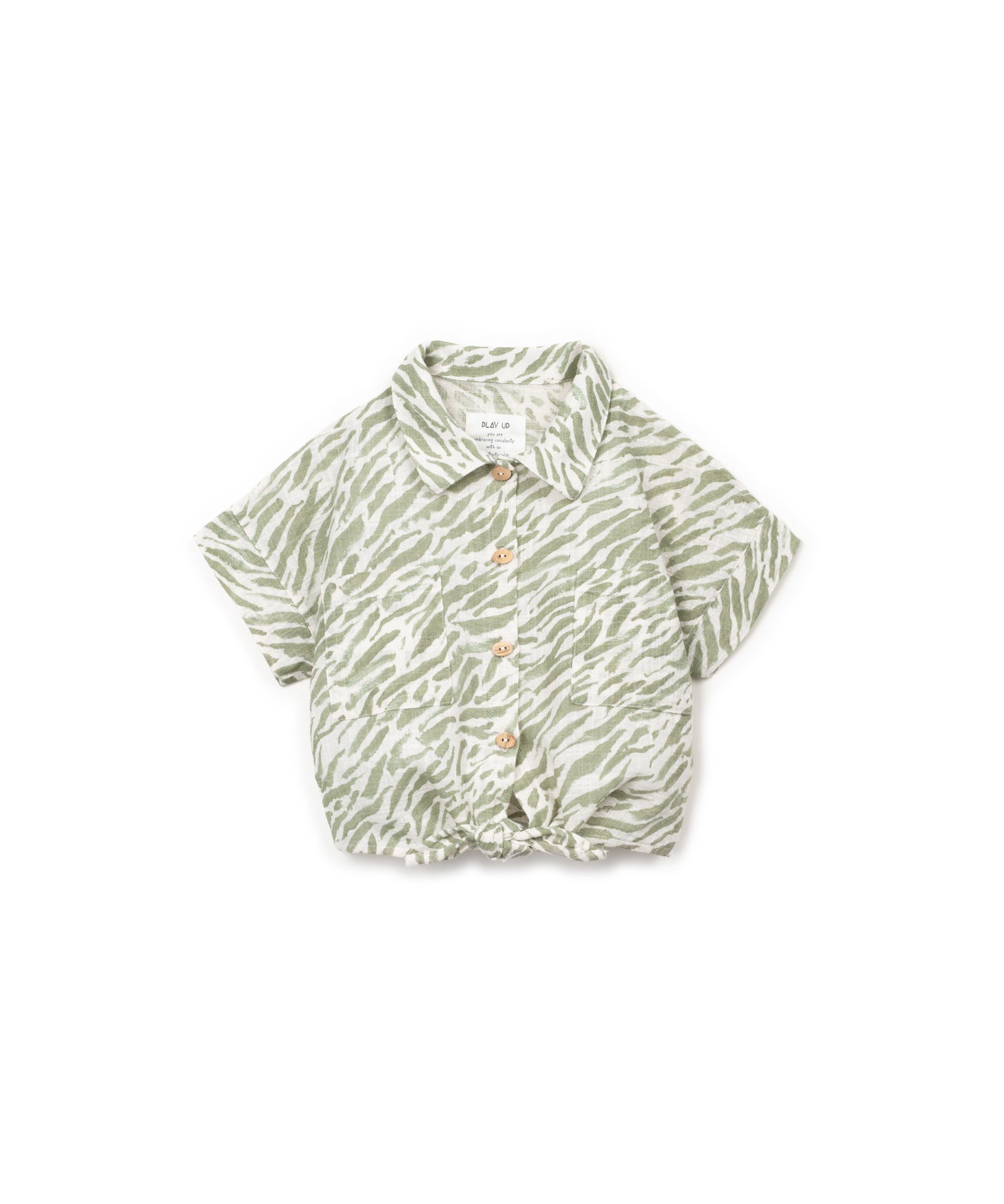 Play Up Printed Woven Shirt/Blouse Groen