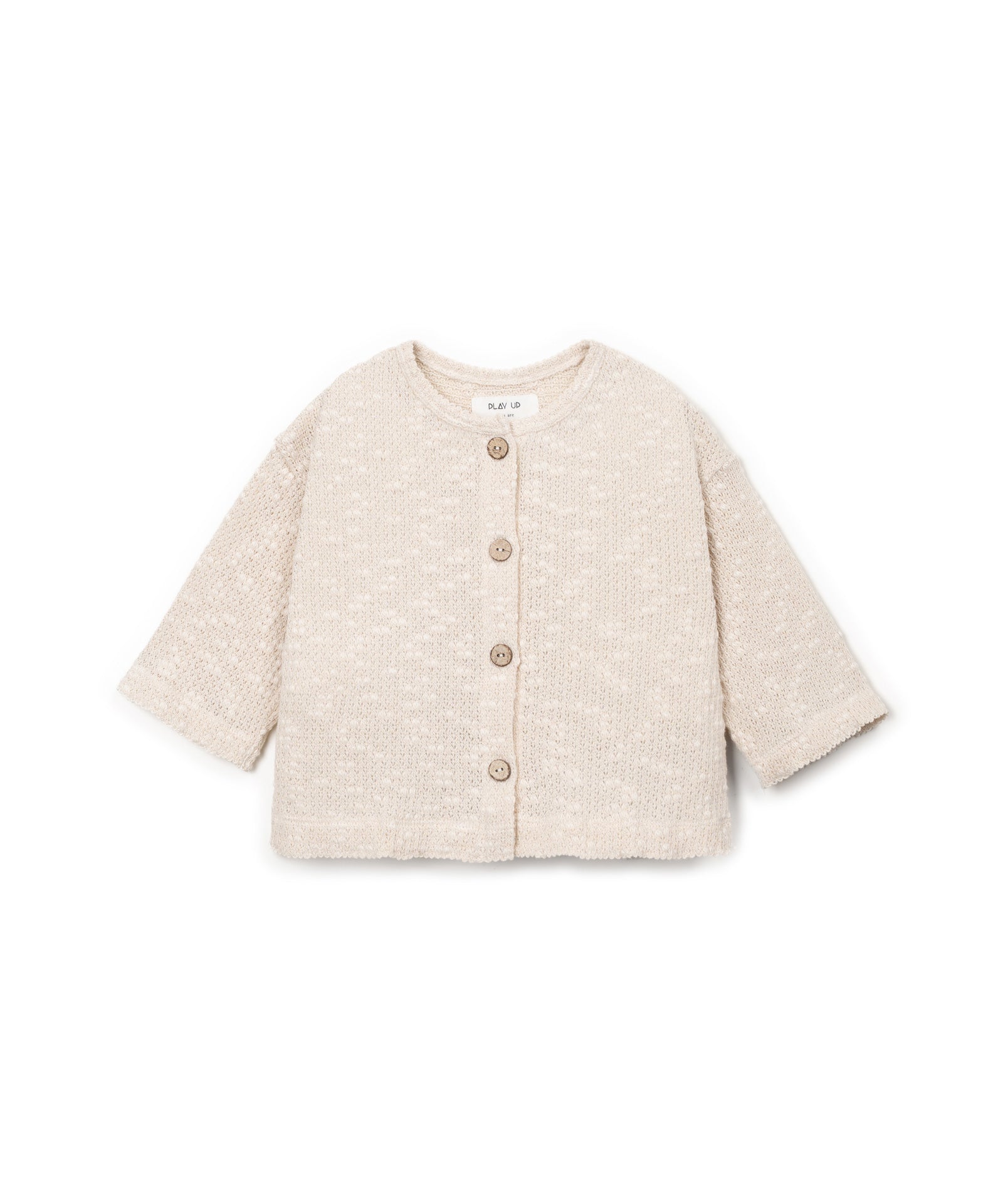 Play Up Pique Vest Jacket Beige
