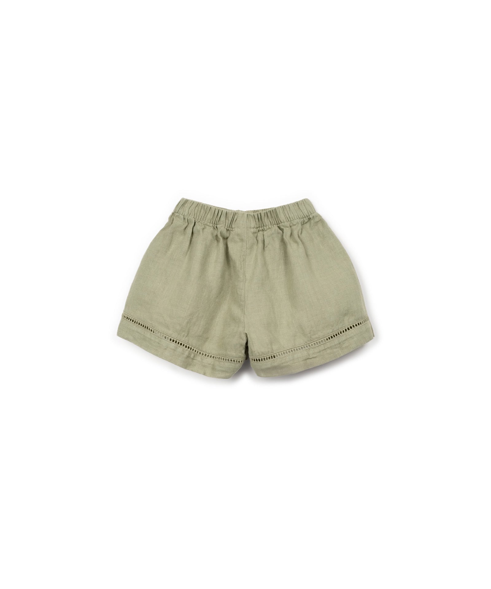 Play Up Linen Meisjes Short Groen