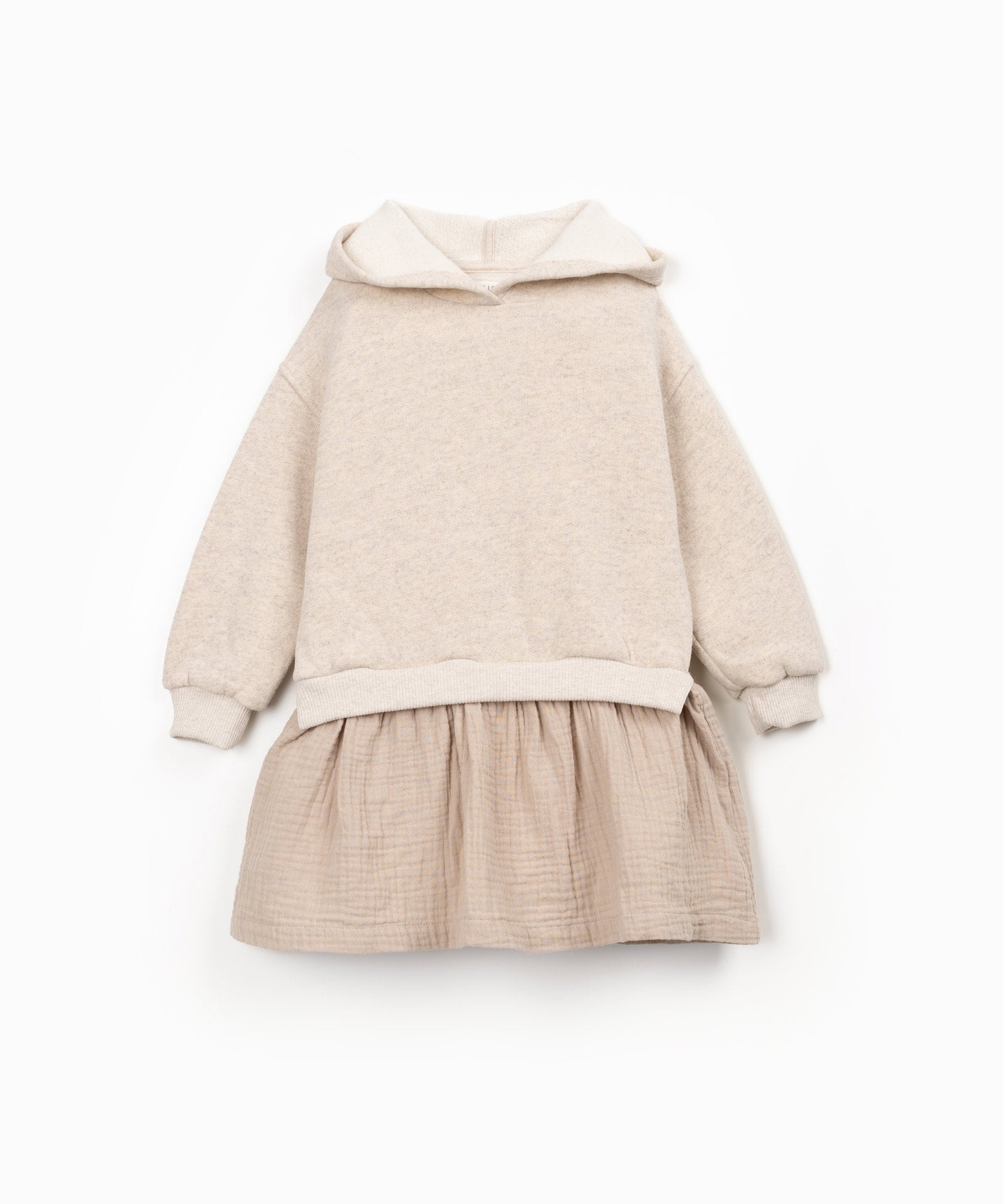 Play Up Mixed Dress Beige Girls
