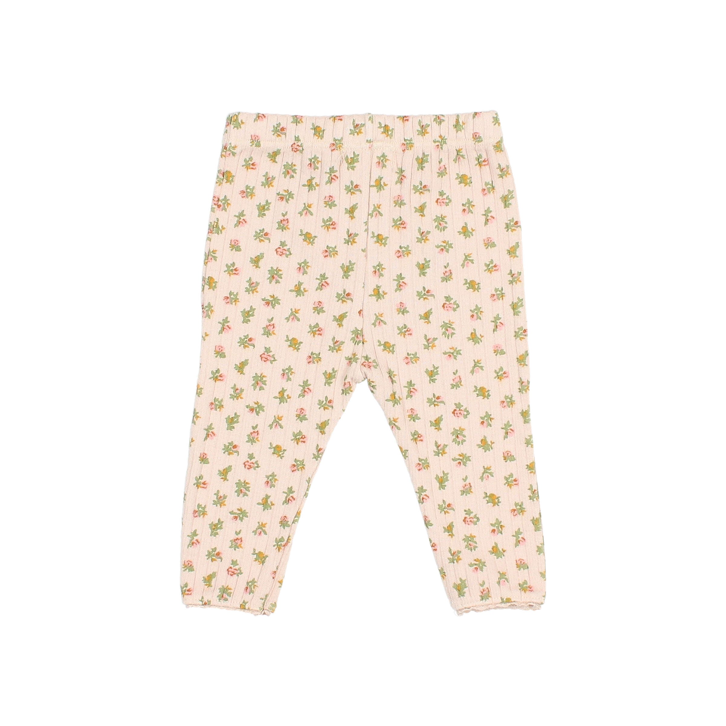 Búho Baby Cottage Rib Legging Cream Pink