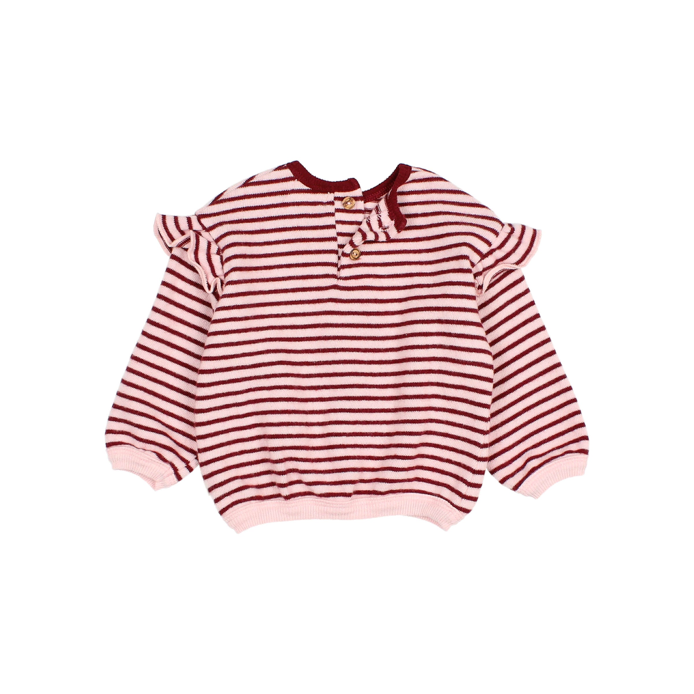 Búho Baby Soft Stripes Girly Sweatshirt